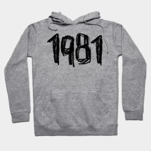 1981 Legend, Birth Year or Birthday 1981 Hoodie